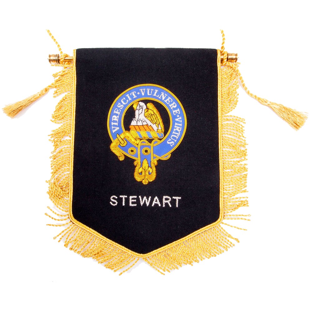 Embroidered Stewart Clan Banner