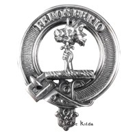 Carrick <br>Clan Chisholm Crest Cap Badge 