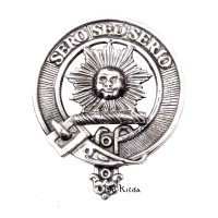 Carrick <br>Clan Kerr Crest Cap Badge 