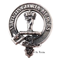 Carrick <br>Clan Robertson Crest Cap Badge 