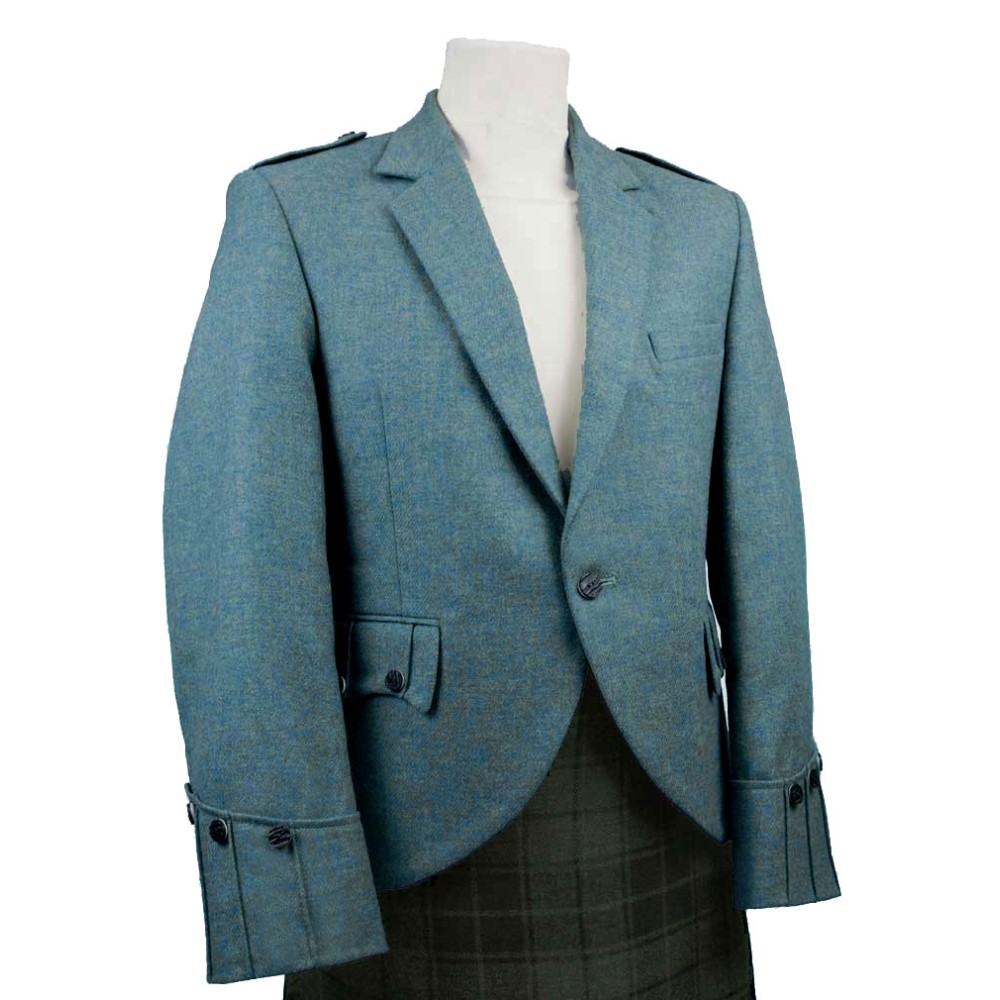 44R Fisherman's Blue Tweed Argyll Jacket - jacket only