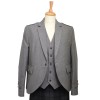 44L Light Grey Arrochar Tweed Argyll Kilt Jacket and Waistcoat - FLAW