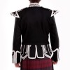 Bagpiper Guards Doublet - Black with Silver Trim