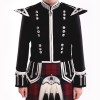 Bagpiper Guards Doublet - Black with Silver Trim