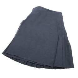 Full 10 oz Charcoal Kilt: 29.5/24 Polyviscose
