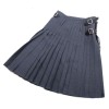 Full 10 oz Charcoal Kilt: 29.5/24 Polyviscose