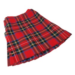 Royal Stewart Kilted Skirt - W:24 H:28 L:18