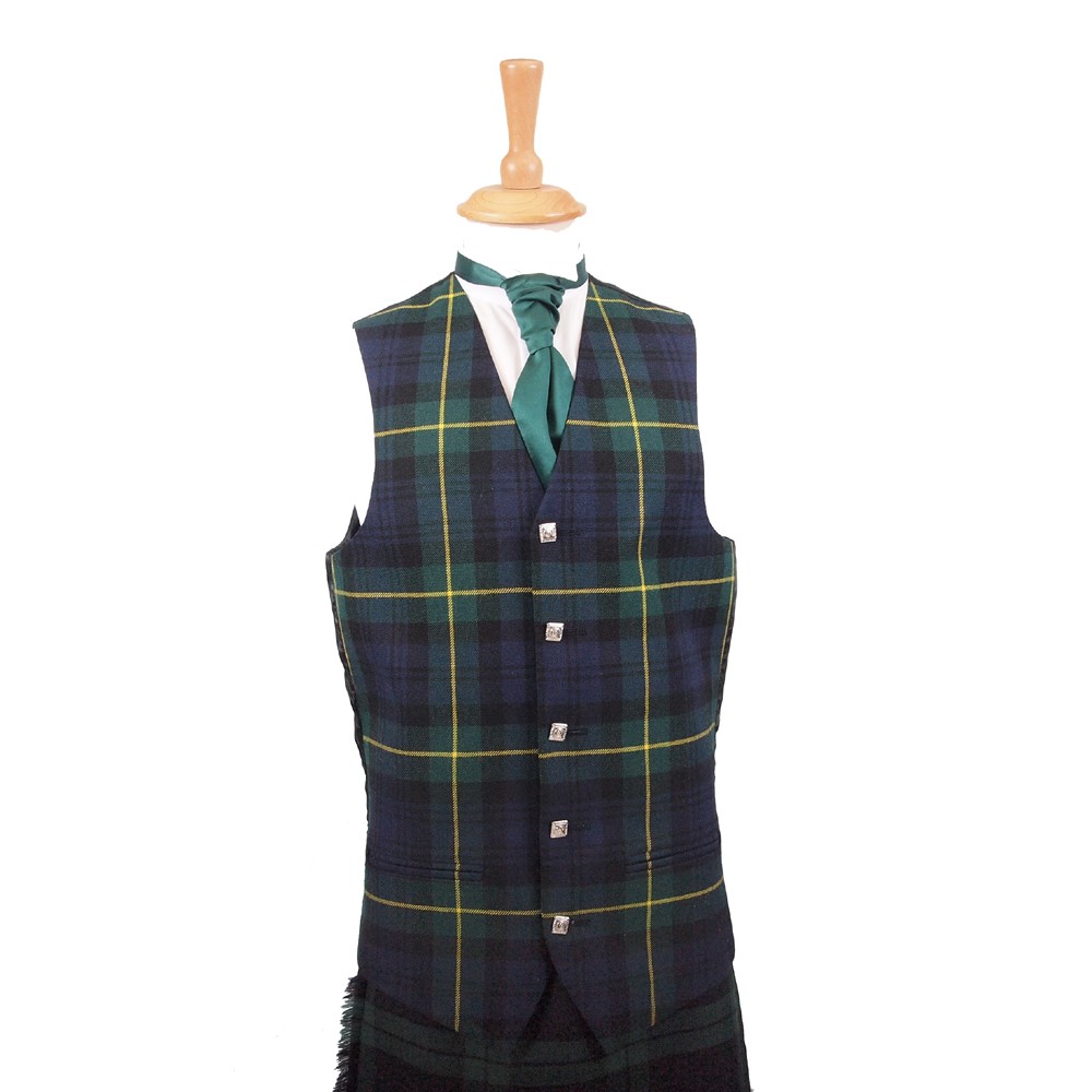 34" Gordon Modern Tartan Waistcoat