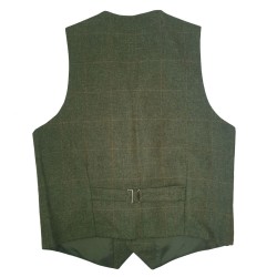 36R Loden Antique Tweed Waistcoat