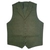 36R Loden Antique Tweed Waistcoat
