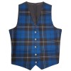 40" Ramsay Blue Tartan Waistcoat