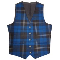 40" Ramsay Blue Tartan Waistcoat
