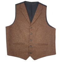 44L Mocha Reeve Tweed Waistcoat