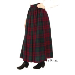 Gathered Tartan Skirt