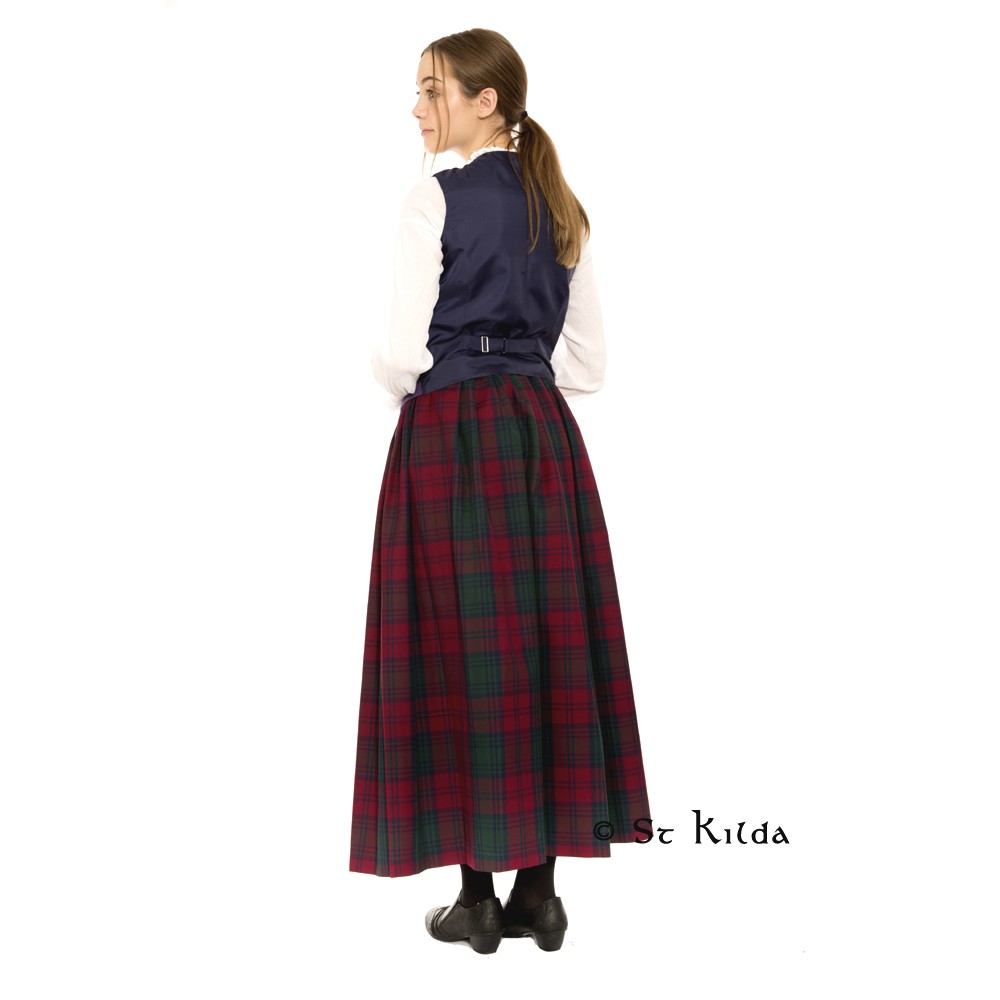 Gathered Tartan Skirt