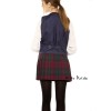 Mini Kilted Tartan Skirt - Polyviscose - Vegan Friendly