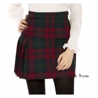 Mini Kilted Tartan Skirt