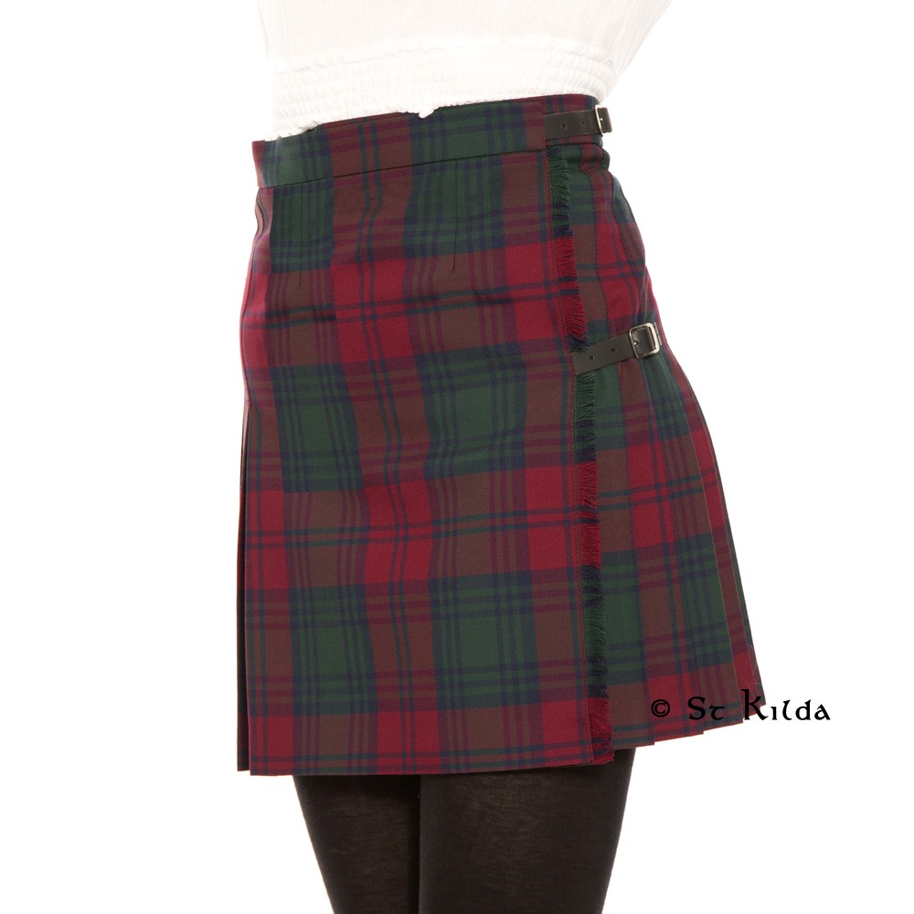 Mini Kilted Tartan Skirt - Polyviscose - Vegan Friendly
