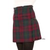 Mini Kilted Tartan Skirt - Polyviscose - Vegan Friendly