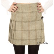 Tweed Kilted Skirt