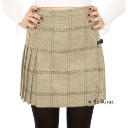 Tweed Kilted Skirt