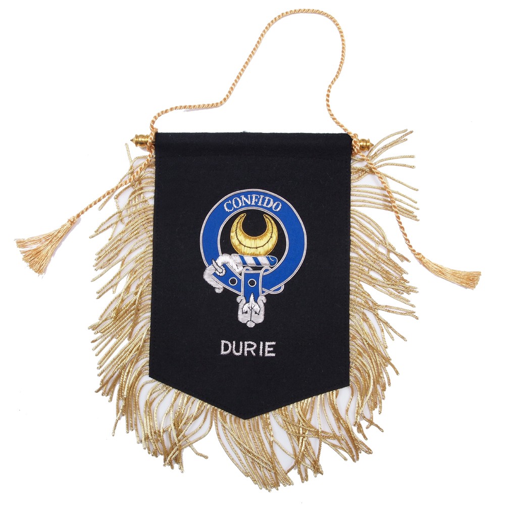 Embroidered Durie Clan Banner