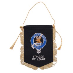 Embroidered Fraser of Lovat Clan Banner