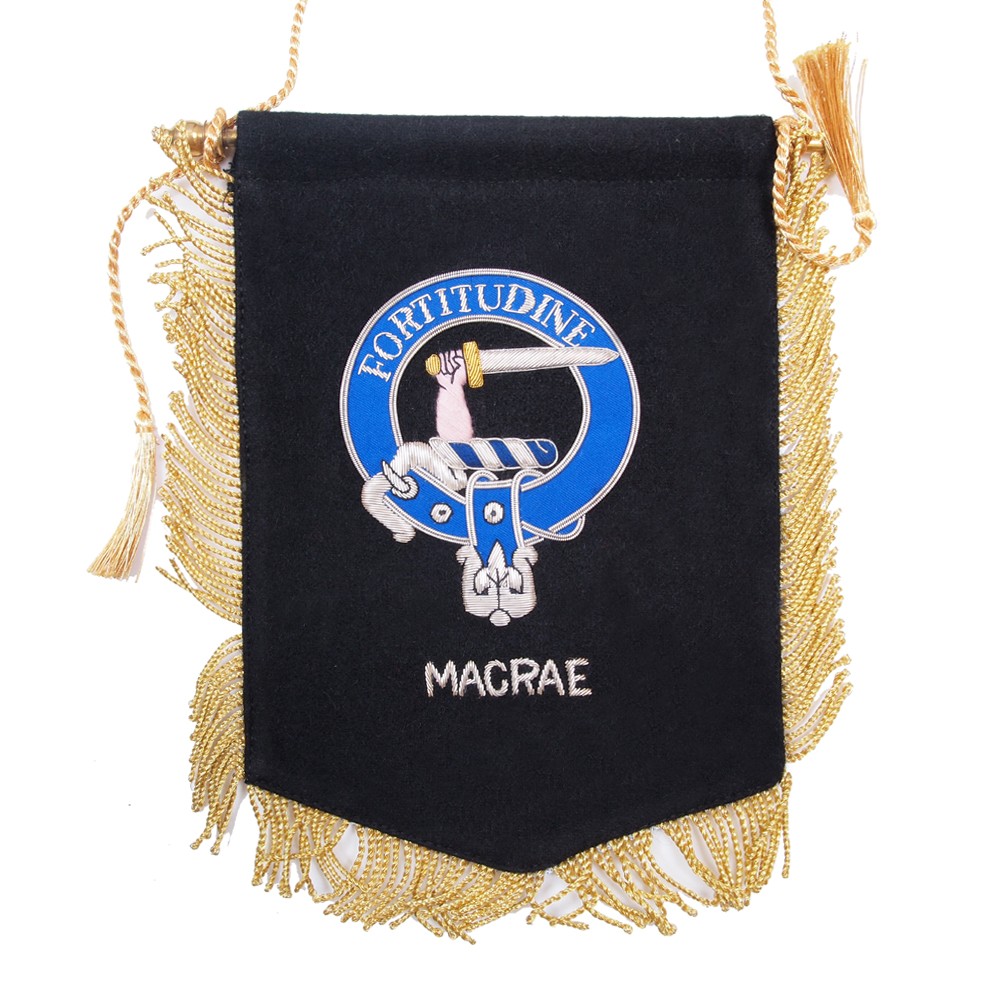 Embroidered MacRae Clan Banner