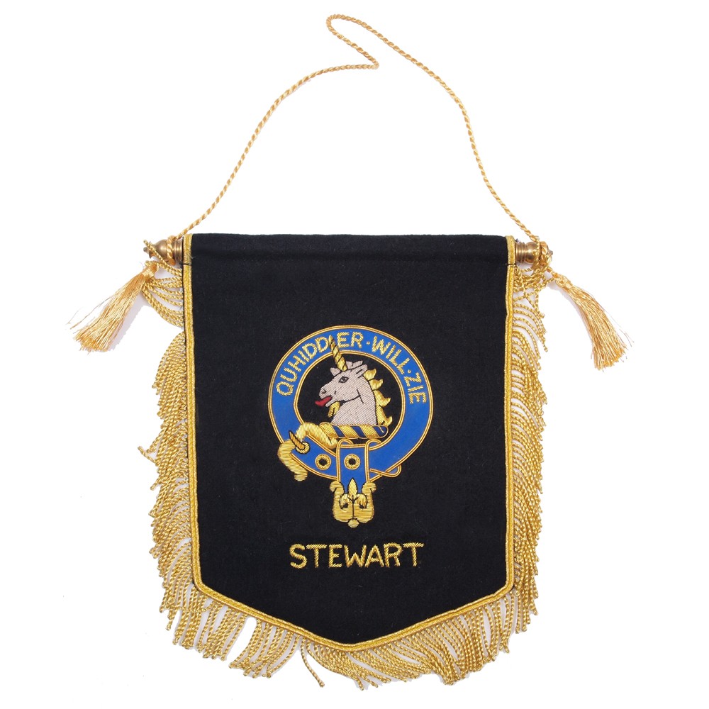 Embroidered Stewart of Appin Clan Banner