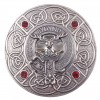 Plaid Brooch Scottish Saltire Gem Clan Crest 