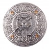Plaid Brooch Scottish Saltire Gem Clan Crest 