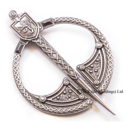 Plaid Brooch Rampant Lion Scottish Penannular 