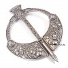 Scottish Thistle Penannular Plaid Brooch 
