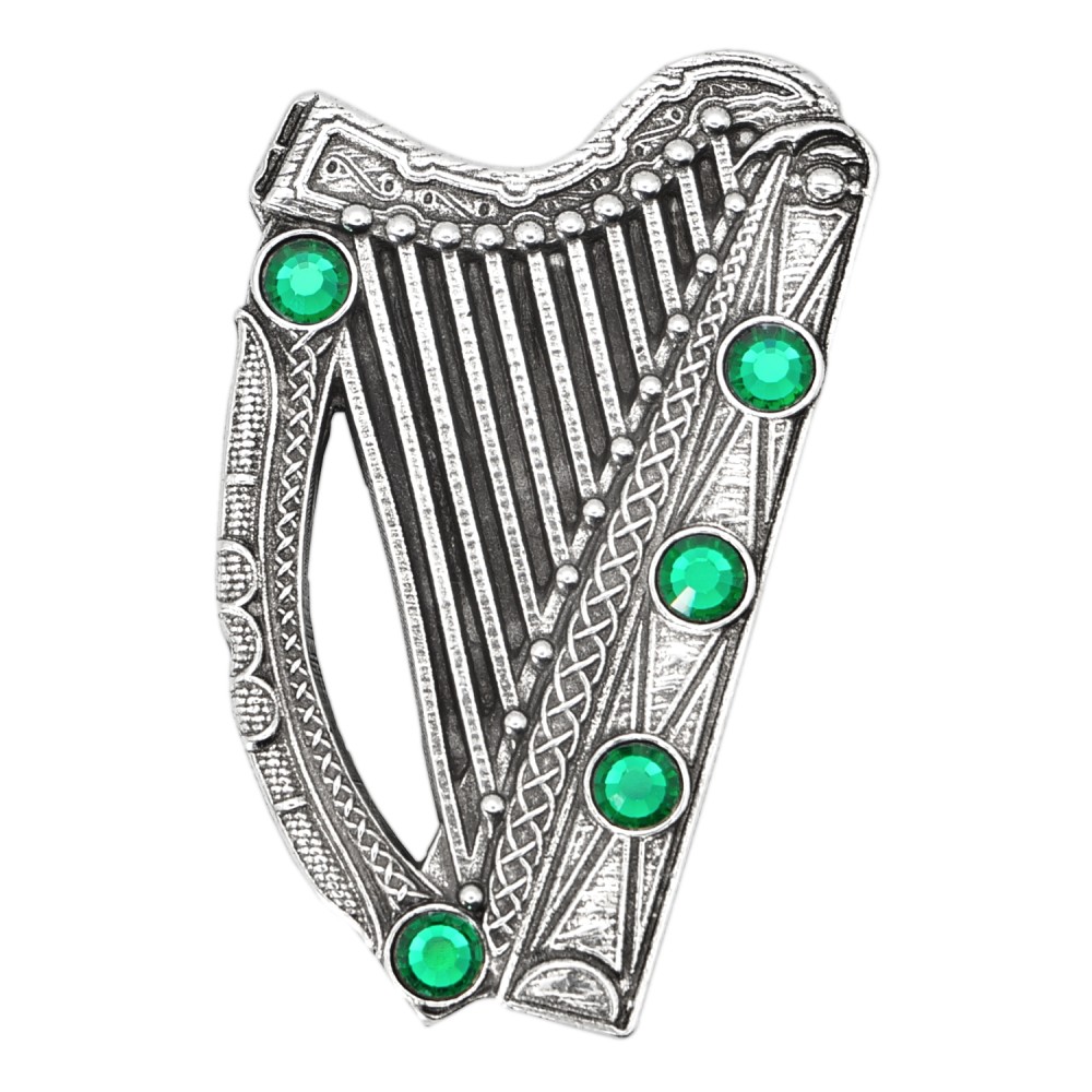 Brian Boru's Harp / the Trinity College Irish Harp Pin / Brooch / Heraldic Kilt Pin 