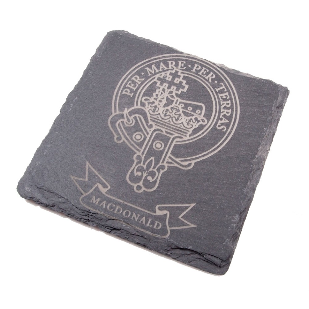 Clan Crest Slate Coasters (pack of 4)