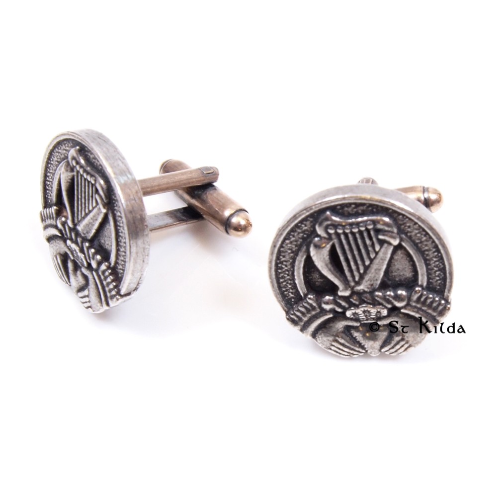 Cufflinks Irish Harp
