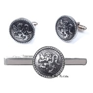Tie Clip and Cufflink Set - Lion Rampant