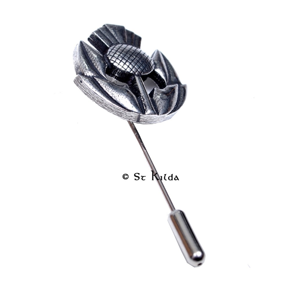 Lapel/Tie Pin - Celtic Deco Thistle