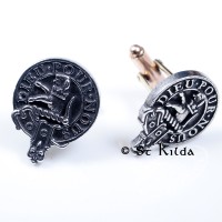 <br>Clan Fletcher Crest Cufflinks