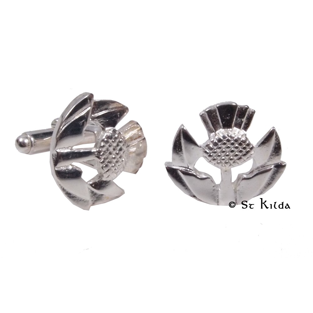 Celtic Deco Thistle Cufflinks