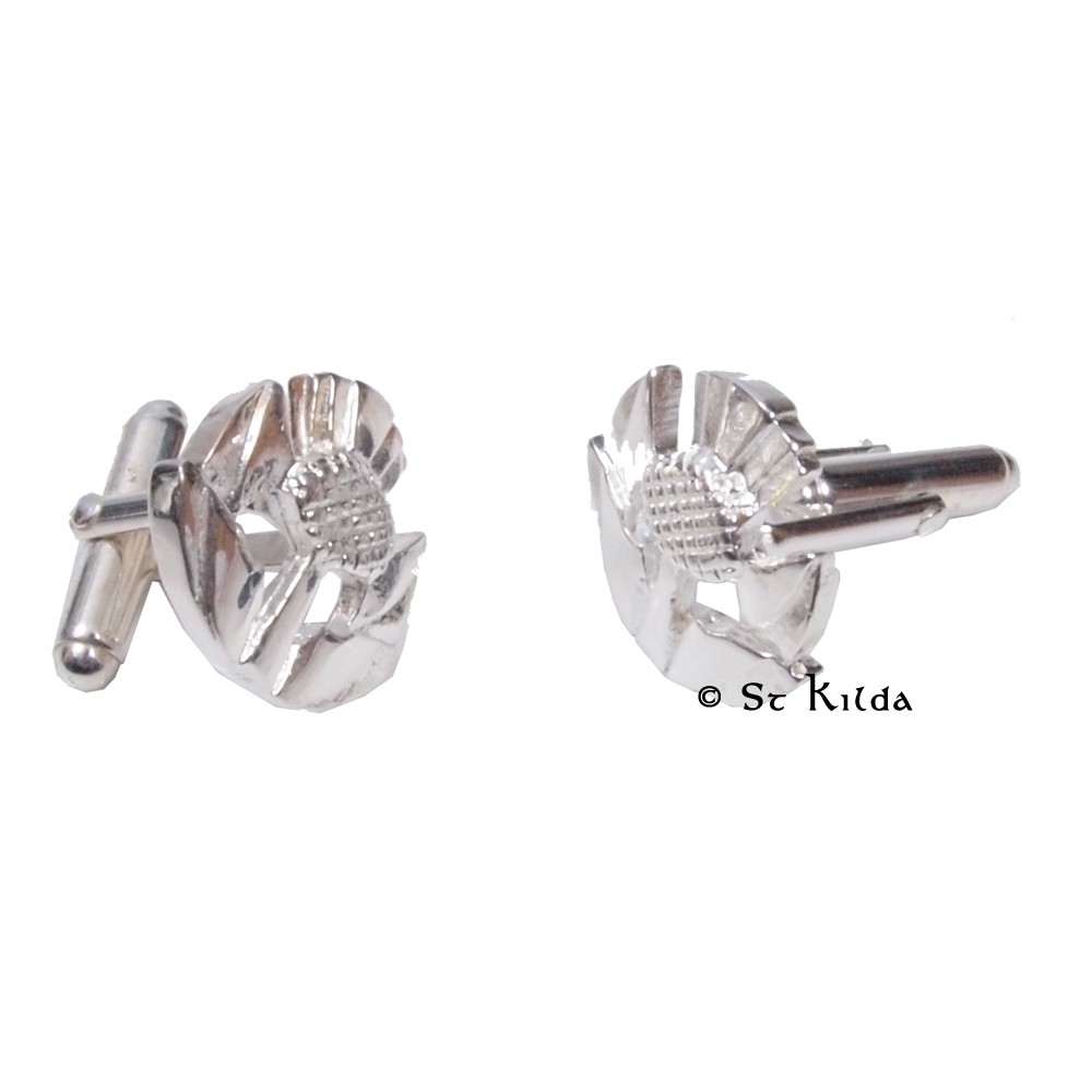 Celtic Deco Thistle Cufflinks
