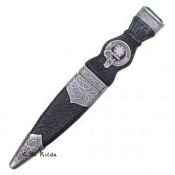 Sgian Dubh - Damascus Clan Crest