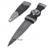 Sgian Dubh - Damascus Clan Crest