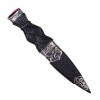 Sgian Dubh - Plain Handle and Top Stone