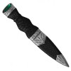 Sgian Dubh - Plain Handle and Top Stone