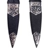 Sgian Dubh - Plain Handle and Top Stone