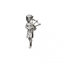 Carrick Highland Piper Brooch
