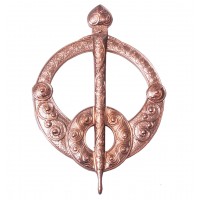 Plaid Brooch Battersea Rose Gold