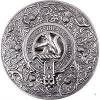 Plaid Brooch Caledonia Thistle Clan Ruthven Crest