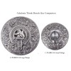Plaid Brooch Caledonia Thistle Small Clan Crest 